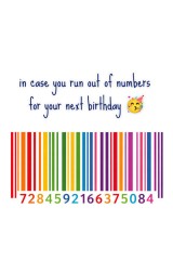 barcode artwork with caption