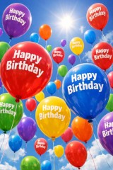 Happy birthday balloons