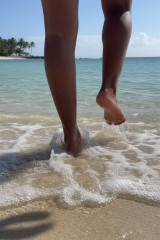 Feet on the beach