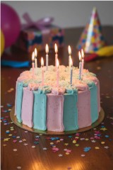 cake with candles