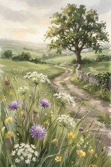fields of wild flowers