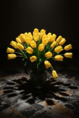 tulip flowers in a vase