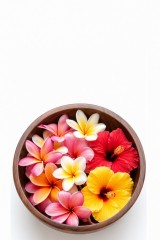 tropical flower bowl